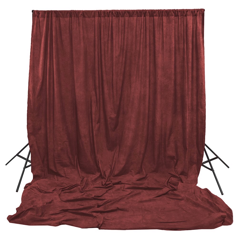  Sedona Red Crushed Muslin Backdrop (10' x 12')