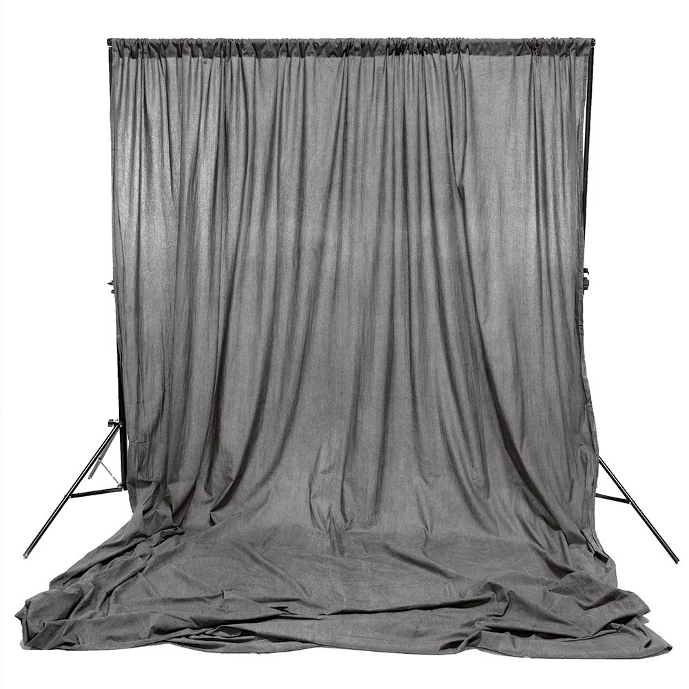 Light Gray Washed Muslin Backdrop (10' x 12')