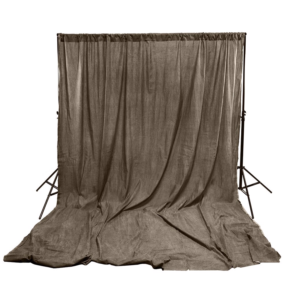 Brown Washed Muslin Backdrop (10' x 12')