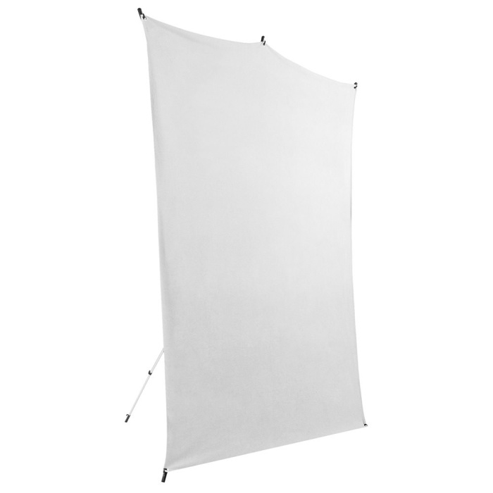 Portable Photo Backdrop Stand - White Backdrop ID Edge