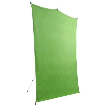 Black Wrinkle-Resistant Polyester Backdrop (5' W x 9' H) - SA 20-59-Config
