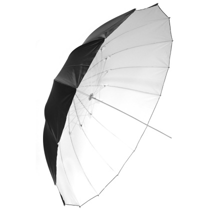 Savage Black/White Umbrella (36"") SA PUR-36WB